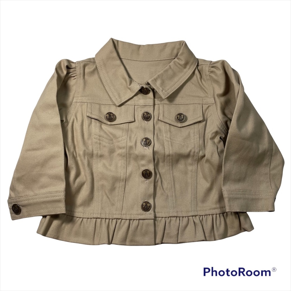 NWOT Disney Khaki Twill Jacket Size 18M